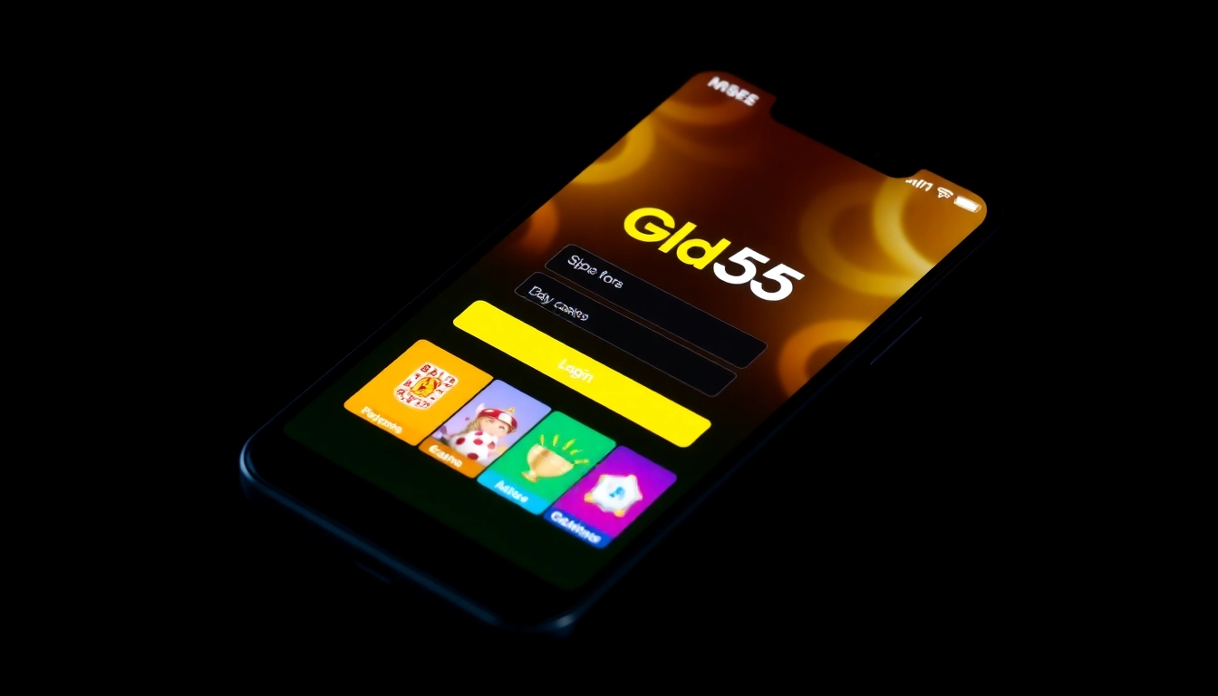 Gold365 ID interface on smartphone showcasing sports and casino betting features for easy access and secure transactions for Indian users.